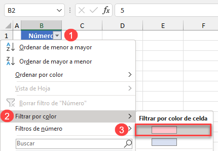 Filtrar por Color de Celda