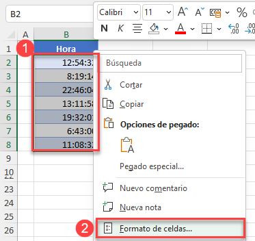 Formatear Celdas en Excel
