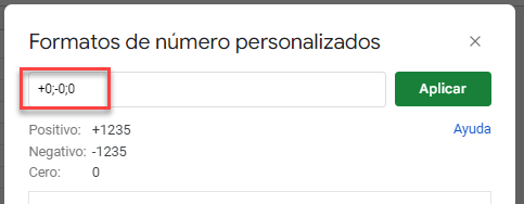 Formatos de Número Personalizados en Google Sheets