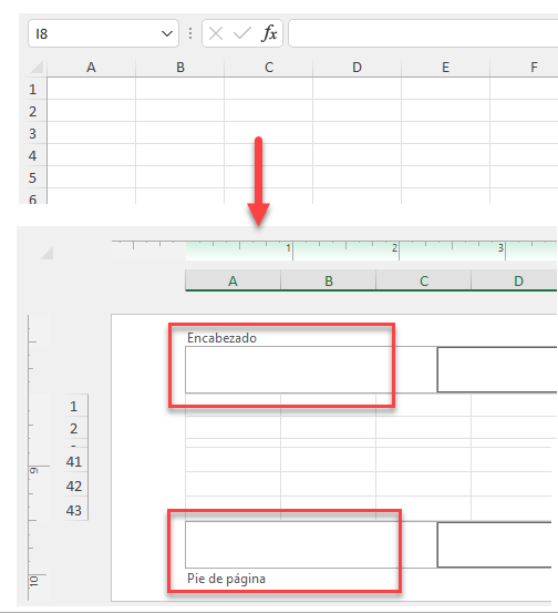 Insertar o Eliminar Encabezados y Pies de Página en Excel