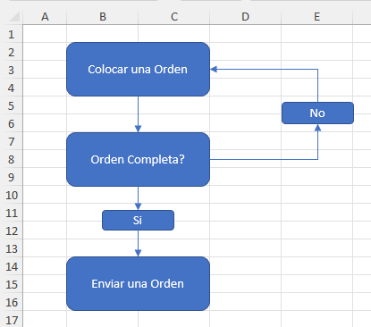 Líneas para Unir Formas en Excel