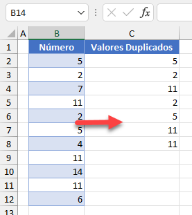 Main Valores Duplicados