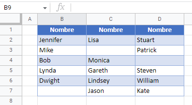 Resultado Buscar y Reemplazar Palabra en Google Sheets