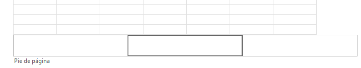 Sección de Pie de Página Vacía en Excel