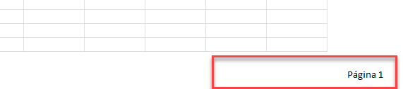 Sección de Pie de Página en Excel
