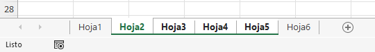 Seleccionar Varias Hojas Consecutivas en Excel