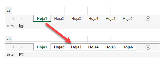 Seleccionar varias hojas o todas en Excel y Google Sheets