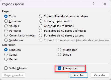 Transponer Datos en Excel Parte3 Transponer