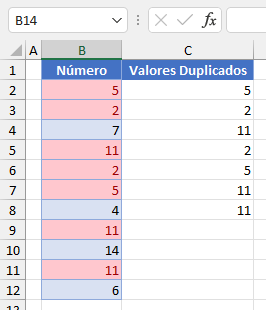 Valores Duplicados Resultado Final