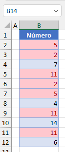 Valores Duplicados Resultado