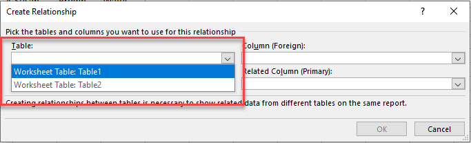 link tables table select