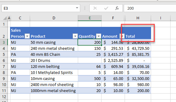 advancedfilternotworking hidden column excluded