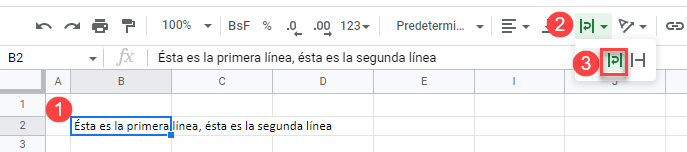 Ajustar Texto en Google Sheets