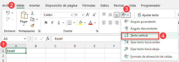 Alinear Verticalmente en Excel