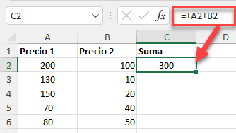 Añadir Columna con Referencias de Celda en Excel