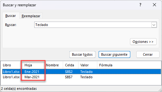 Buscar en Todas las Hojas en Excel y Google Sheets