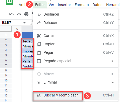 Buscar-y-Reemplazar-Espacios por Guiones Bajos en Google Sheets