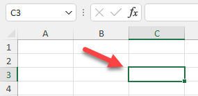 Celda Seleccionada con el Cuadro de Nombre en Excel