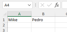 Celdas Intercambiadas en Excel