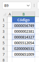 Ceros a la Izquierda en Excel