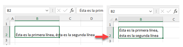 Cómo Bajar a la Línea Siguiente en Excel y Google Sheets