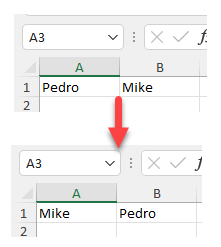 Cómo Intercambiar Celdas en Excel y Google Sheets