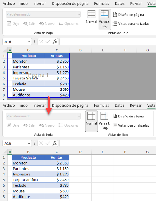 Cómo Volver a la Vista Normal en Excel