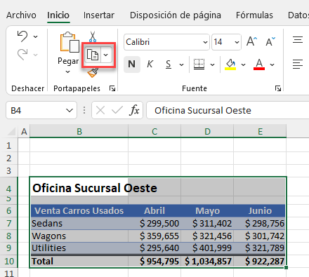 Copiar Rango a Portapapeles en Excel