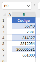 Datos Ejemplo Agregar Ceros a la Izquierda en Excel