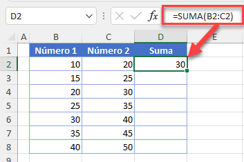 Datos Ejemplo Aplicar Fórmula a Toda la Columna en Excel