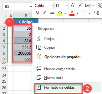 Formato de Celdas Agregar Ceros Izquierda en Excel