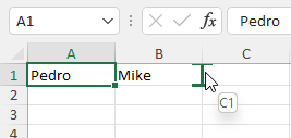 Intercambiar Celdas en Excel Paso2