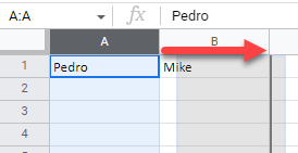 Mover Columnas en Google Sheets