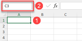 Moverse a Celda con el Cuadro de Nombre en Excel
