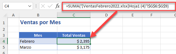 Moverse entre Fórmulas Dependiente en Otro Libro en Excel