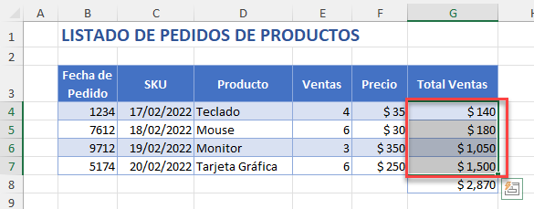 Moverse entre Fórmulas Precedentes en Excel