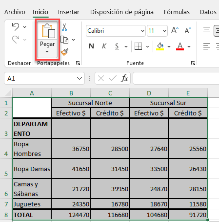 Pegar Documento Word en Excel
