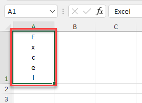 Resultado Alinear Verticalmente en Excel