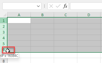 Seleccionar Varias Filas o Columnas en Excel