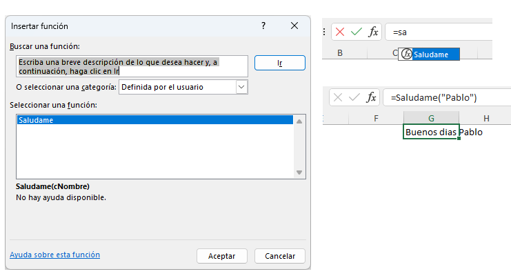 Uso de Funciones Definidas por el Usuario en Excel