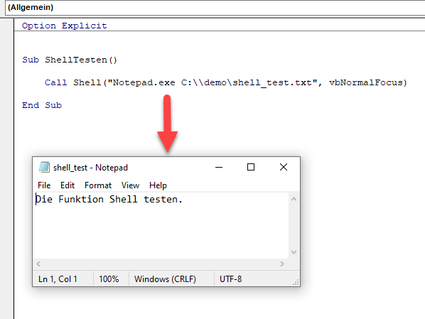 vba shell datei oeffnen