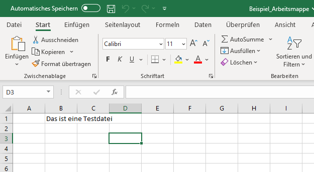 vba shell excel oeffnen