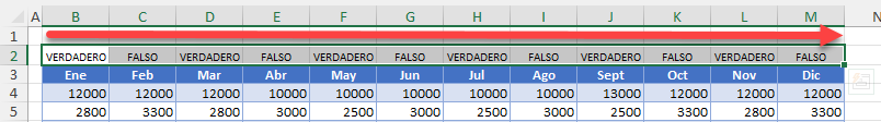 Celdas Copiadas en Excel