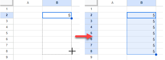 Cómo Completar Una Columna Con el Mismo Valor en Google Sheets