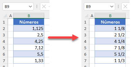 Cómo Convertir Decimales a Fracciones en Excel y Google Sheets