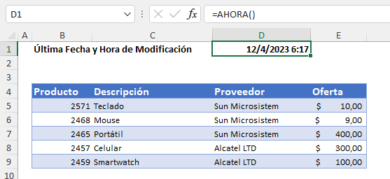 Cómo Insertar una Marca de Tiempo en Excel y Google Sheets