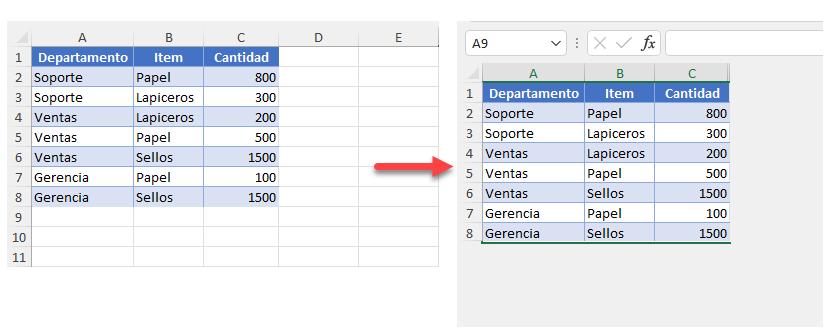 Cómo Ocultar Celdas No Usadas en Excel y Google Sheets