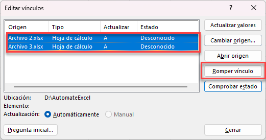 Cómo Romper Todos los Enlaces en Excel y Google Sheets