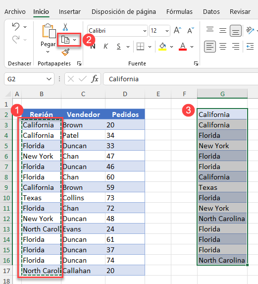 Copiar y Pegar Rango de Datos en Excel