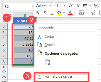 Dar Formato a Celdas en Excel